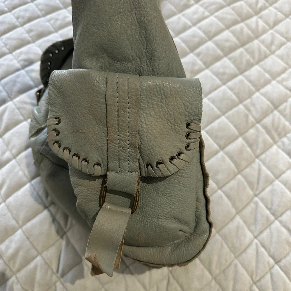 We The Free Soft aqua color  Leather Shoulder Bag - Picture 3 of 5